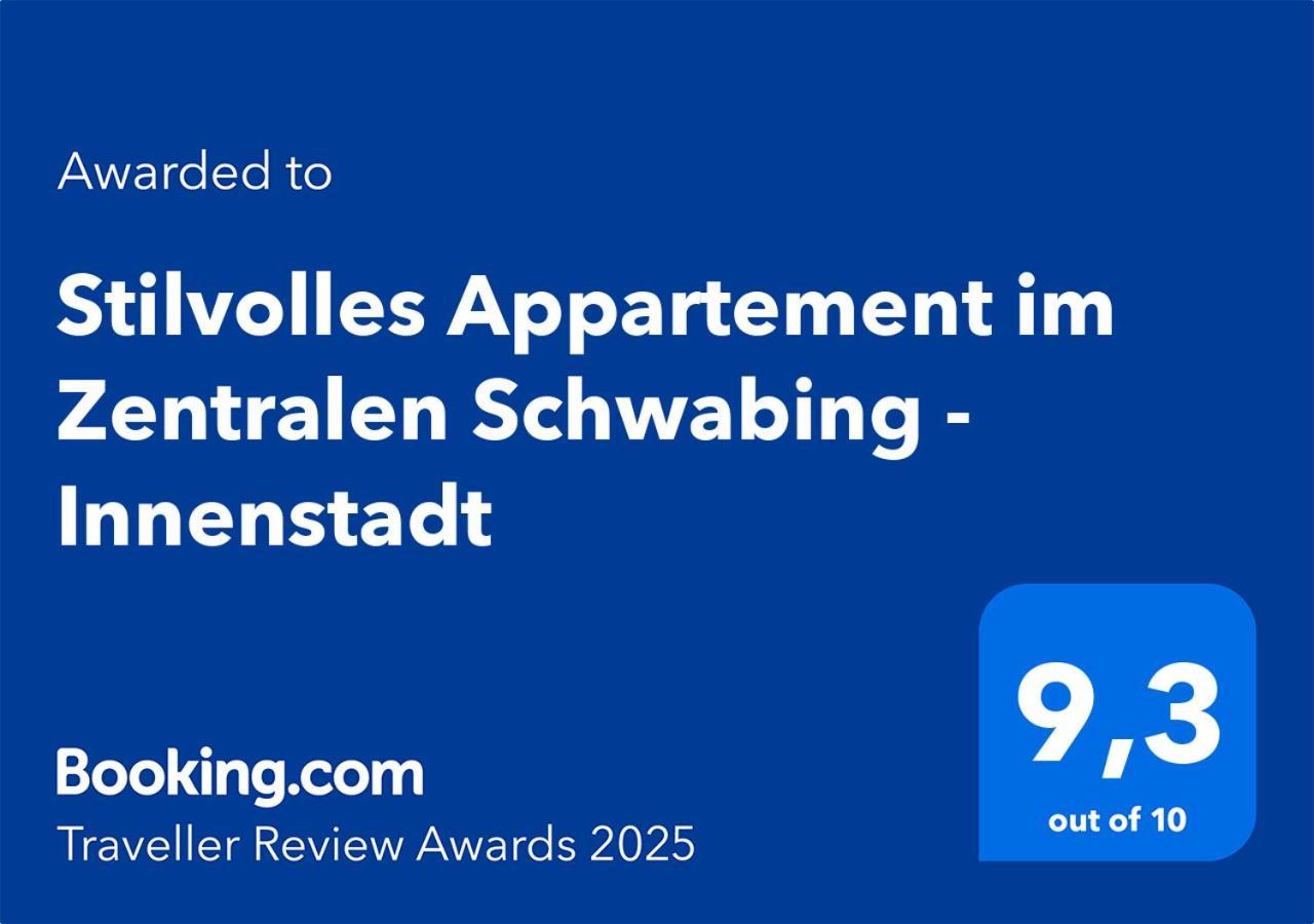 Stilvolles Appartement Im Zentralen Schwabing - Innenstadt Mnichov Exteriér fotografie